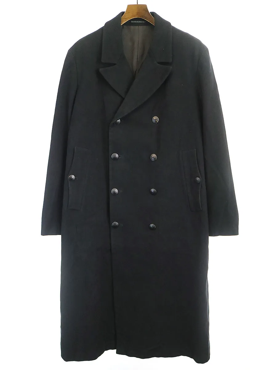 Yohji Yamamoto ヨウジヤマモト プールオム 02AW コットンモールスキンロングチェスターコート
