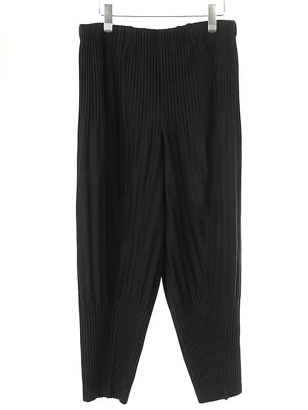 ISSEY MIYAKE オム プリッセ イッセイ ミヤケ 21AW SOLID PLEATS 消しプリーツテーパードパンツ