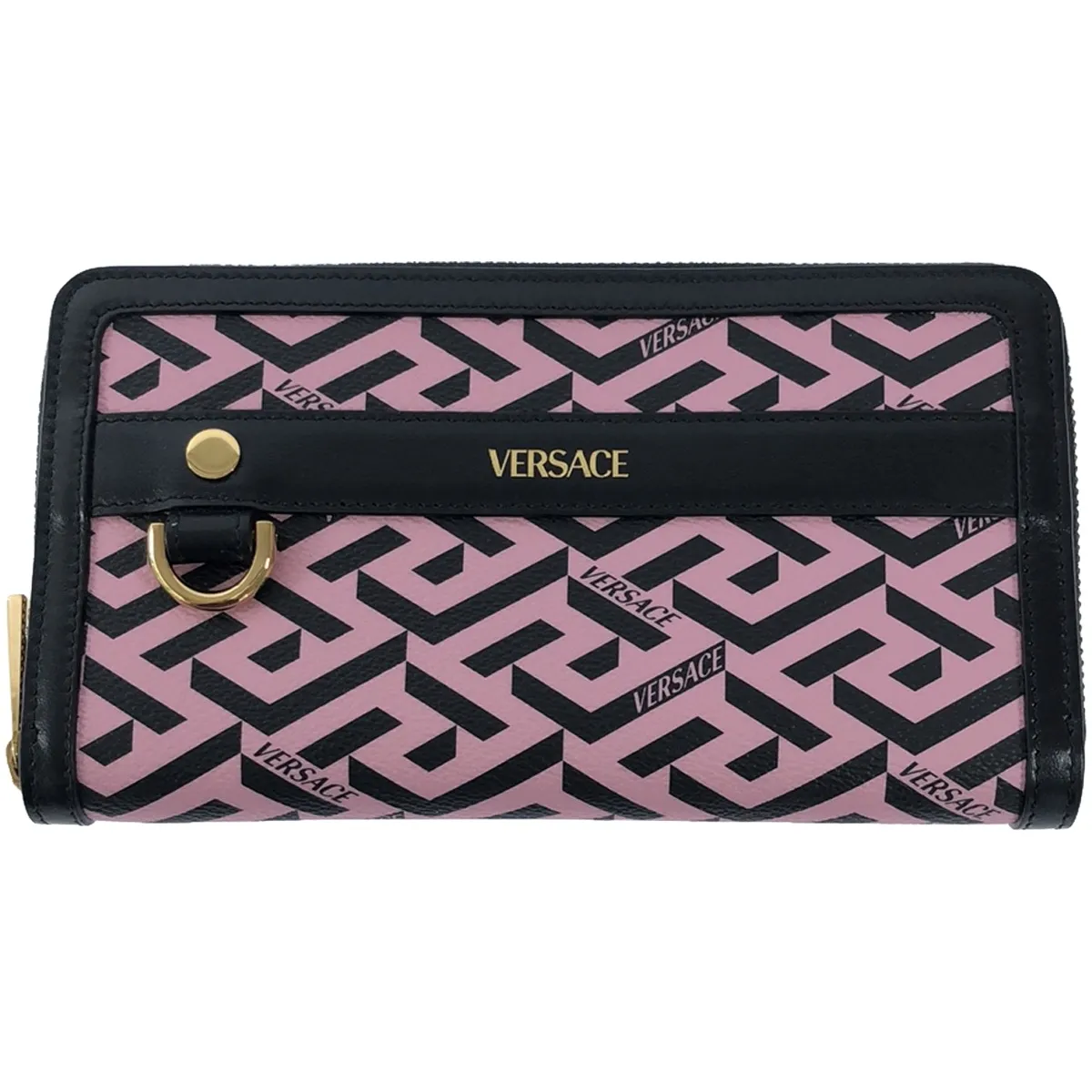 VERSACE ヴェルサーチ ラ グレカ ロングレザーウォレット 長財布