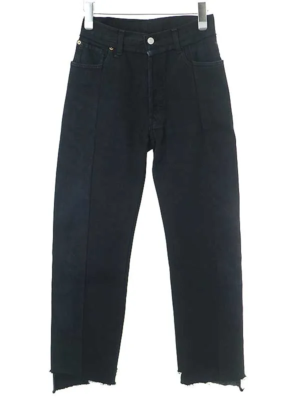 VETEMENTS ヴェトモン 18AW 再構築カットオフデニムパンツ WAH18PA5