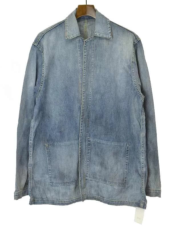 A.PRESSE ア プレッセ 22AW US NAVY Denim Jacket ヴィンテージ加工デニムシャツジャケット