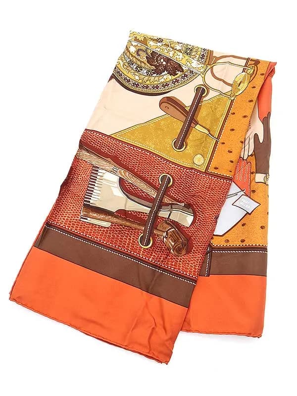 HERMES エルメス カレ90 TOUT CUIR シルクスカーフ