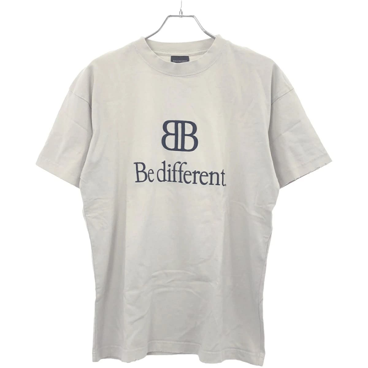 BALENCIAGA バレンシアガ Be Different T-shirt エンブロイダリーダメージTシャツ 612965 TNVU9