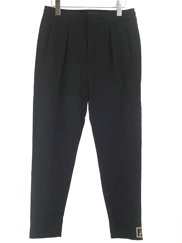 FENDI フェンディ 18AW タック入りズッカリブジョガーパンツ