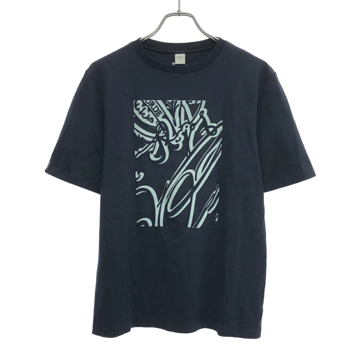 Berluti ベルルッティ 23AW スエードエフェクトフレームスクリットTシャツ