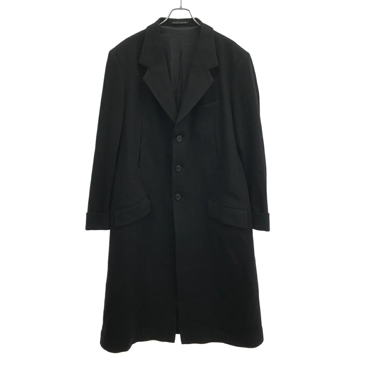 Y's ワイズ フォーメン 24AW ウールナイロンロングジャケットコート MO-J02-101