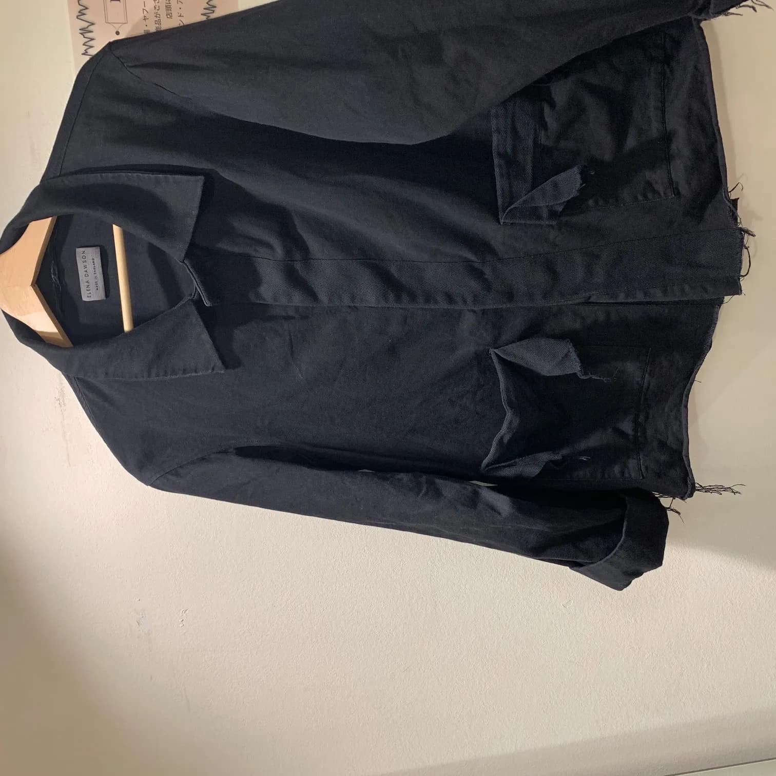 ELENA DAWSON ELENA DAWSON 17SS ヘビーリネンコットン比翼ジャケット