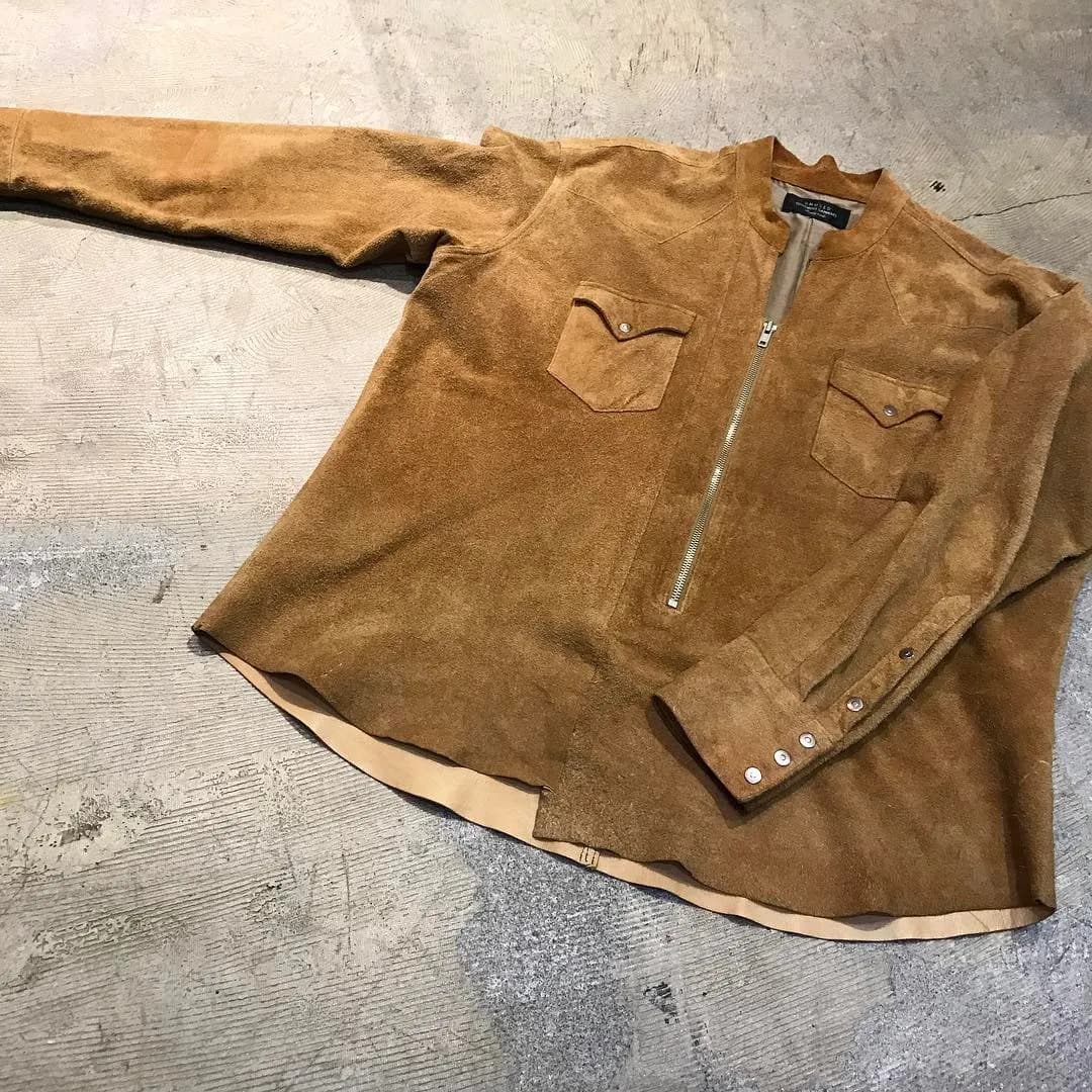 UNUSED UNUSED 15AW カウスウェードプルオーバーシャツ