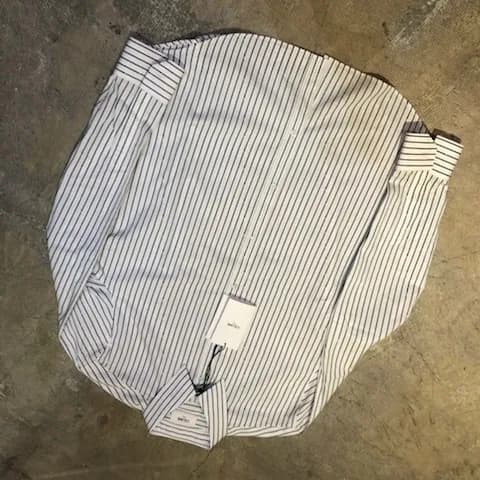 CELINE CELINE 19SS ドラッグストアカラーストライプクラシックシャツ