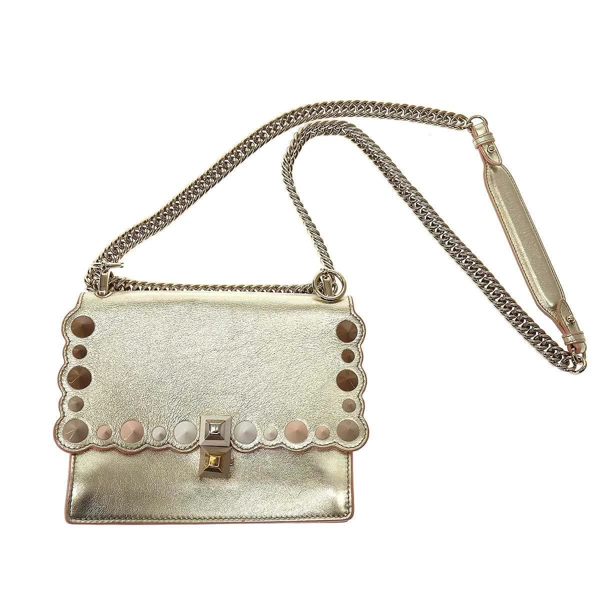 FENDI フェンディ KAN I キャナイ チェーンショルダーバッグ