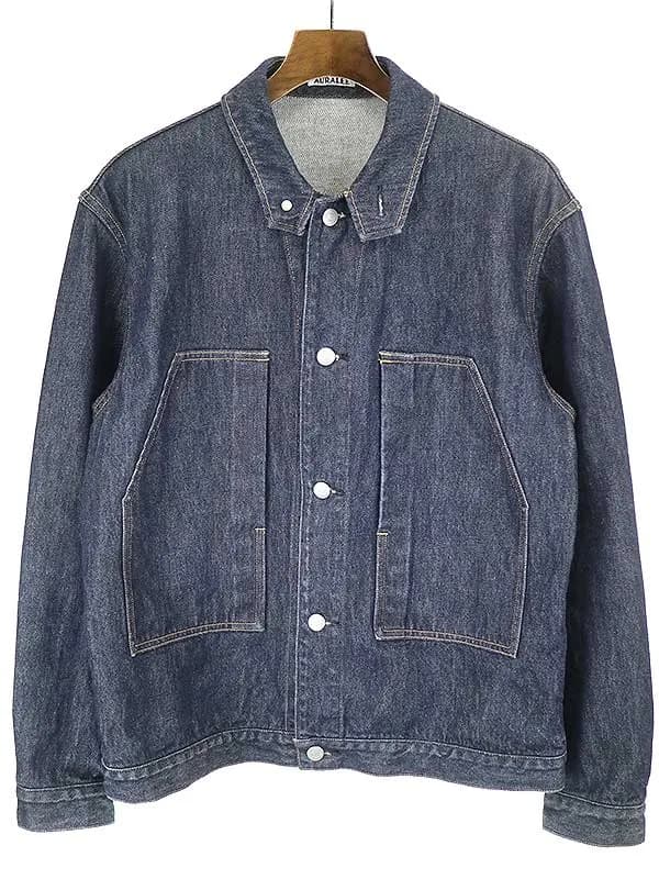 AURALEE オーラリー HARD TWIST DENIM BLOUZON デニムジャケット ブルゾン