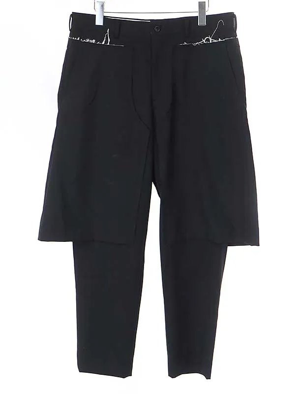 COMME des GARCONS コムデギャルソン オム プリュス 17SS 解体再構築ドッキングスラックスパンツ