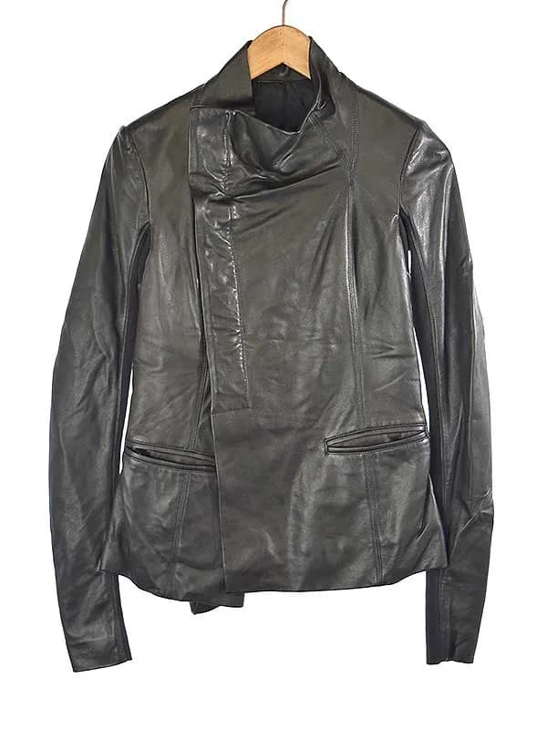 Rick Owens リックオウエンス ラムレザーハイネックジャケット