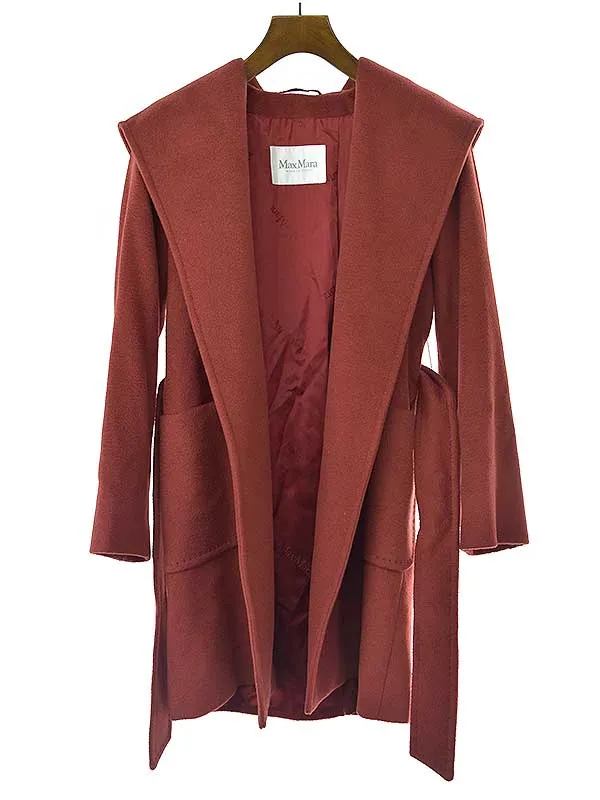 MAXMARA マックスマーラ RIALTO キャメルフーデッドラップコート
