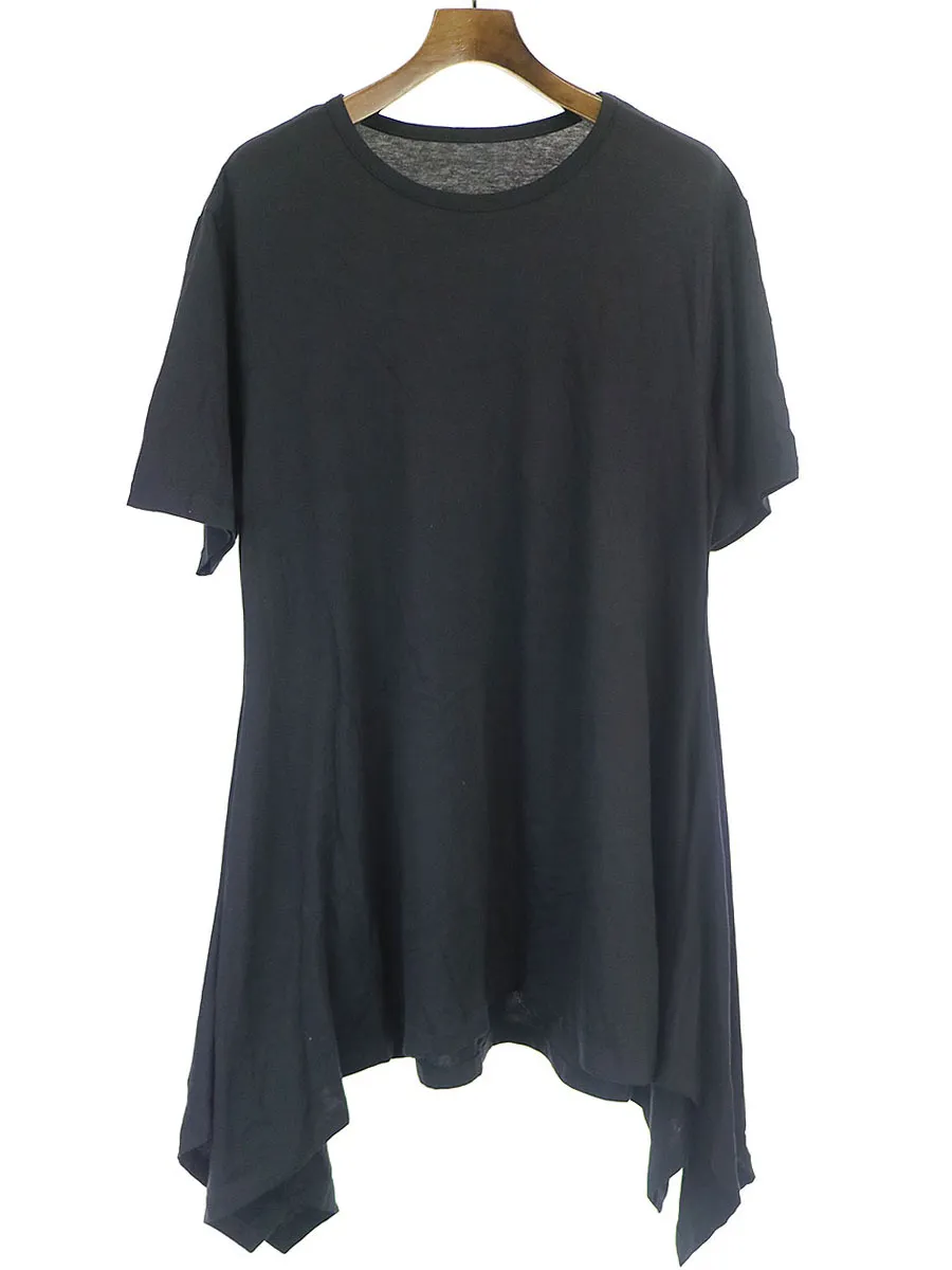 Yohji Yamamoto グラウンド ワイ 19SS モダール天竺ドレープ半袖カットソー