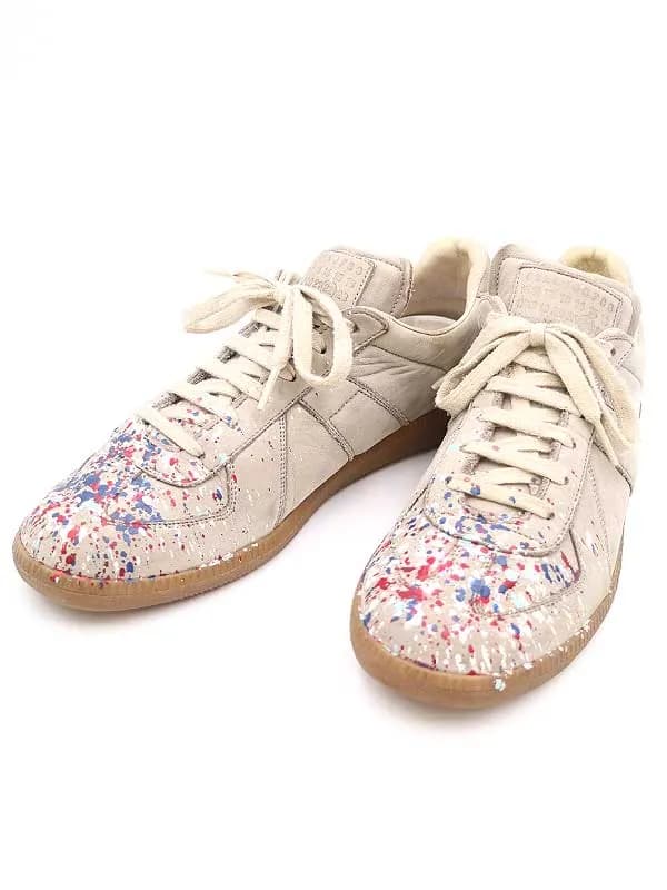 Maison Margiela メゾンマルジェラ ペンキ加工ジャーマントレーナー スニーカー