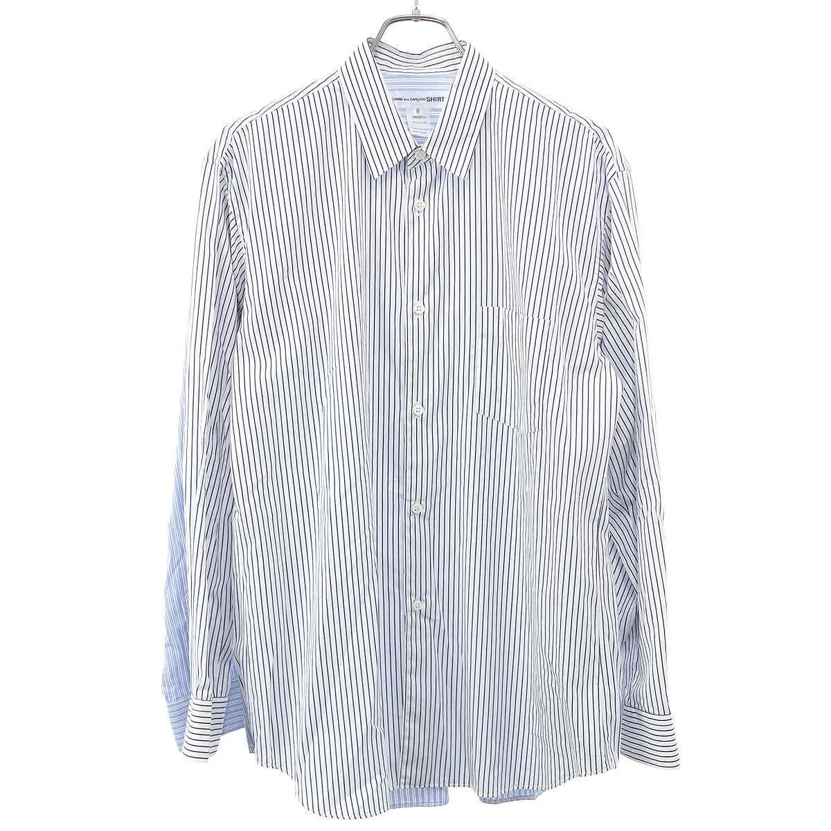 COMME des GARCONS コムデギャルソンシャツ ダブルデザインストライプシャツ FI-B033