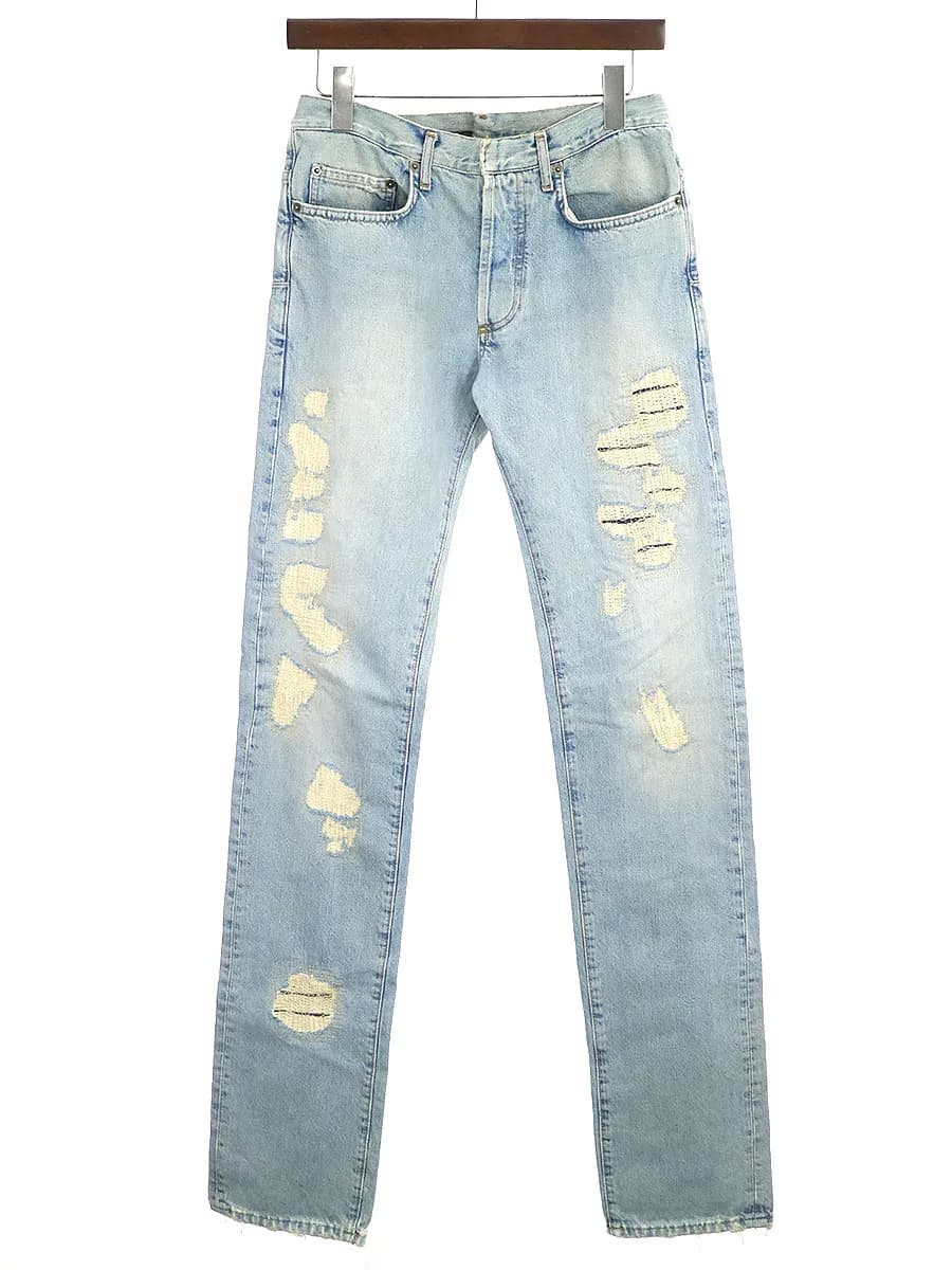 Dior HOMME ディオールオム 06SS クラッシュリペア加工スリムデニムパンツ