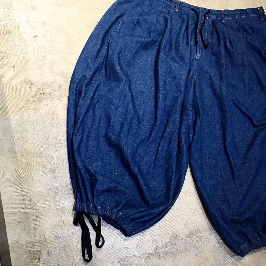 Yohji Yamamoto Yohji Yamamoto POUR HOMME 14SS デニムバルーンイージーパンツ