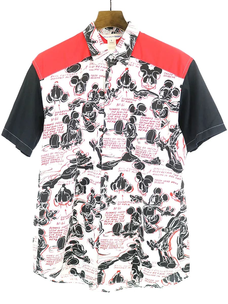 COMME des GARCONS コムデギャルソン シャツ×ディズニー 14SS グラフィックペイントプリントシャツ