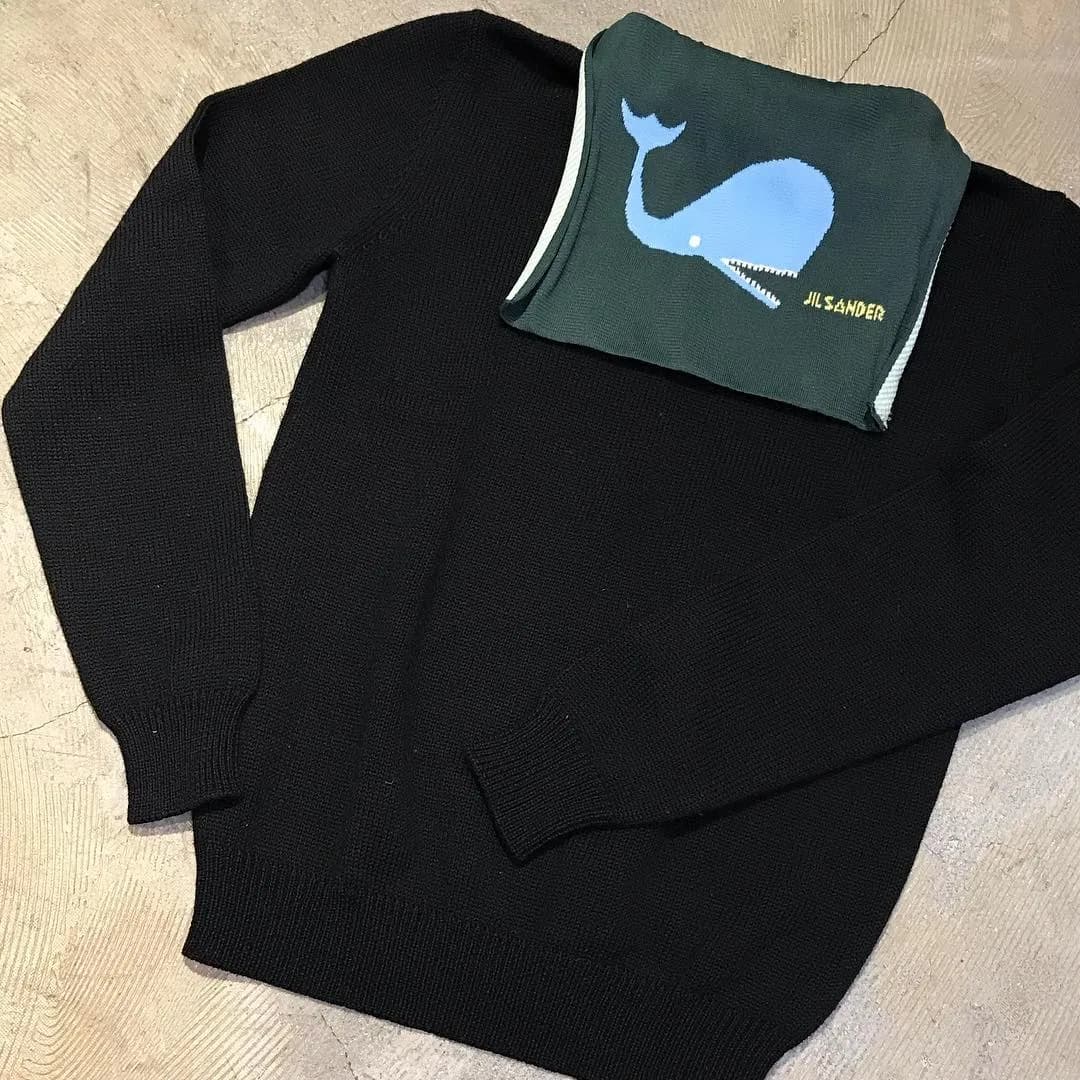 JIL SANDER JIL SANDER 12AW ランウェイ着 セーラーウールクジラニットセーター