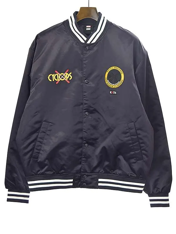 KITH キス×マーベル 23AW X-Men Cyclops Satin Bomber Jacket サテンボンバージャケット