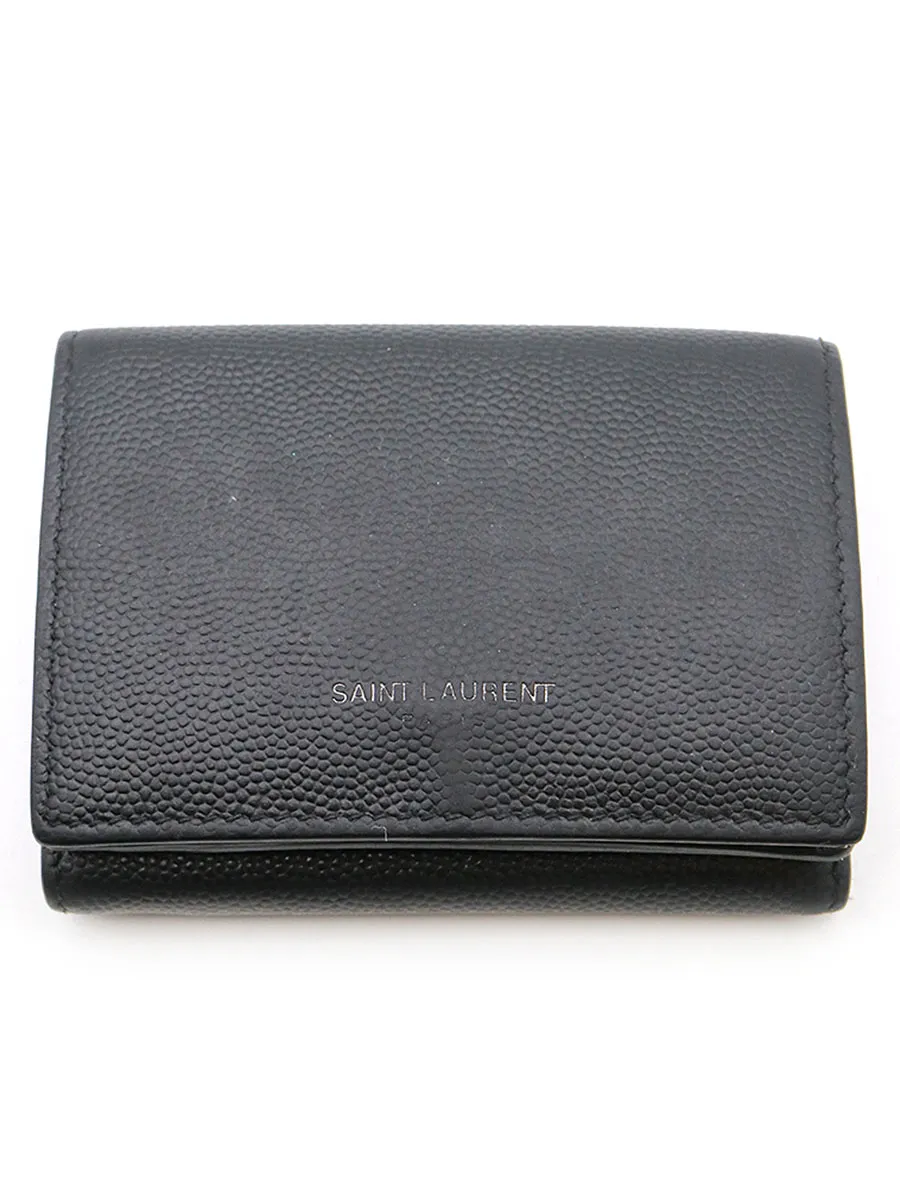 SAINT LAURENT サンローラン パリ 3つ折りレザータイニーウォレット