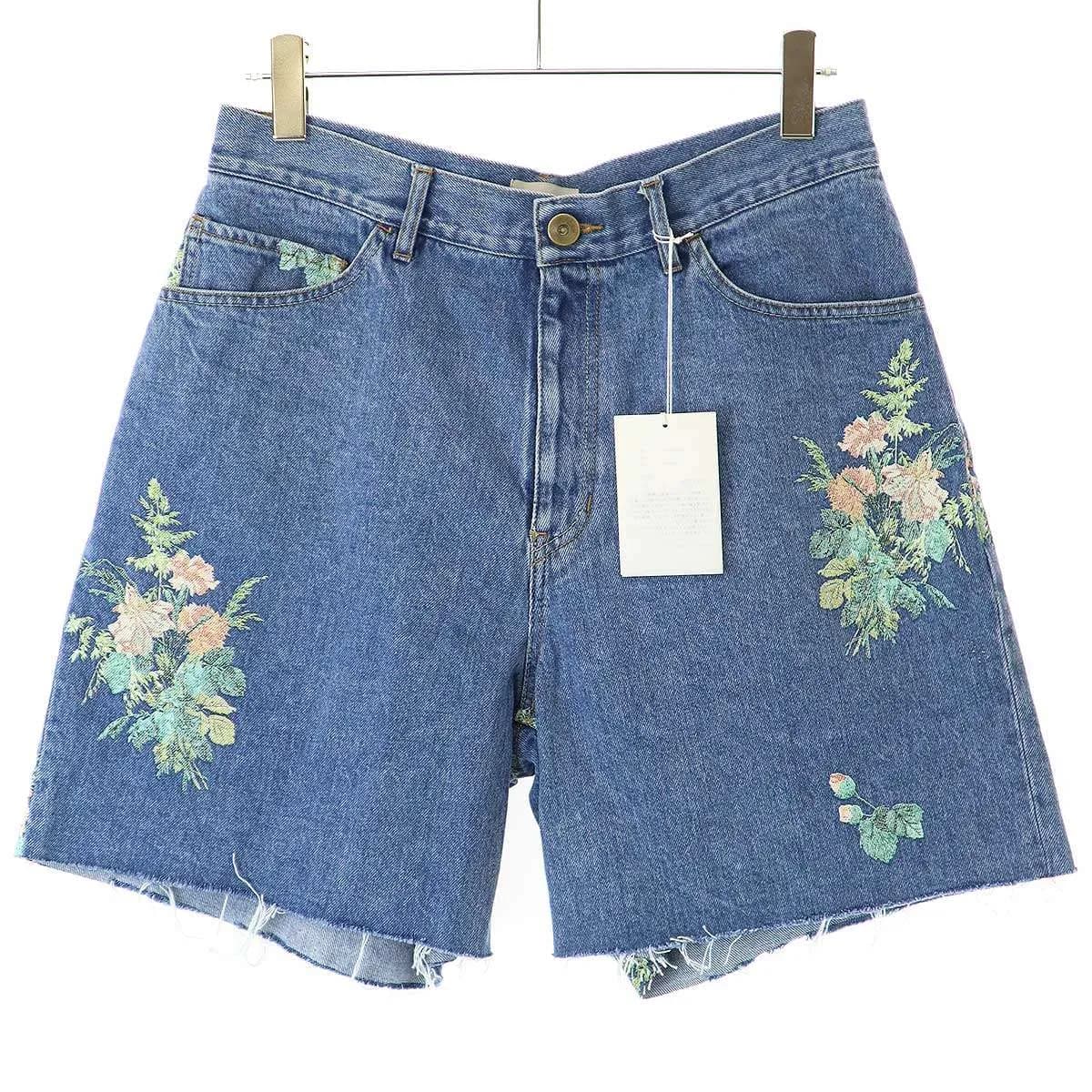 BED J.W. FORD ベッドフォード 25SS Denim Shorts フラワーデニムショーツ
