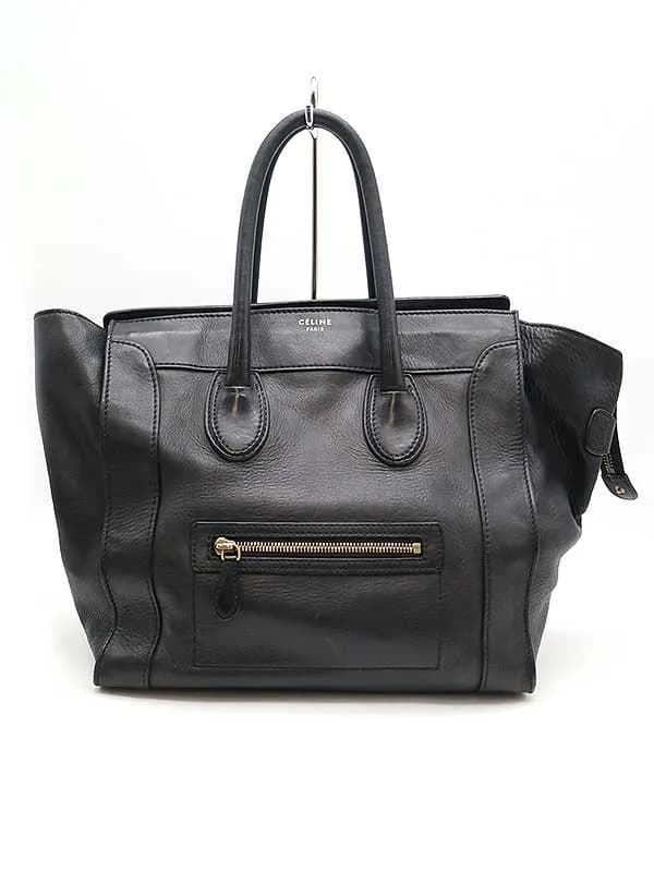 CELINE セリーヌ ラゲージ ミニ レザートートバッグ