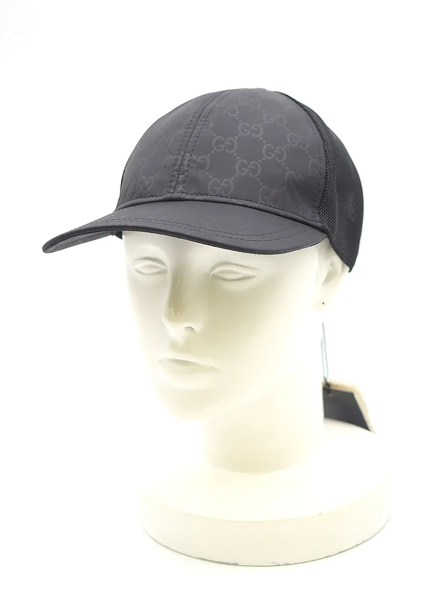 GUCCI グッチ HAT M BASEBALL OUTL GG NYLON モノグラムベースボールキャップ 帽子