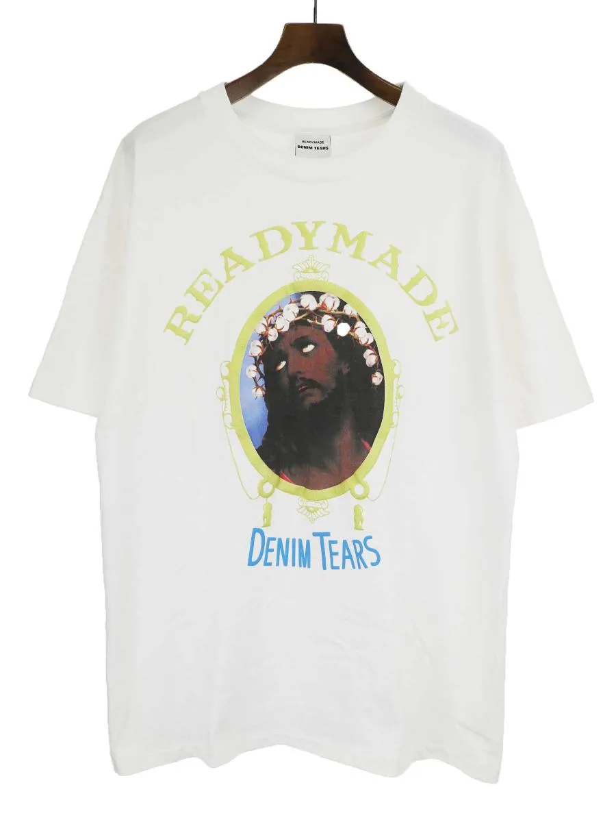 READYMADE レディメイド デニムティアーズ 22SS COTTON WREATH TEE プリントコットンTシャツ