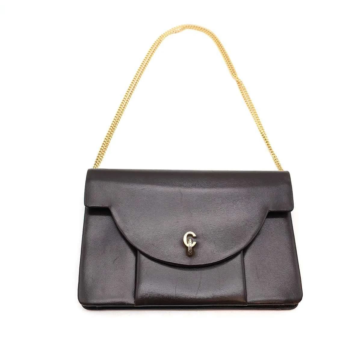 Christian Dior クリスチャンディオール レザーチェーンショルダーバッグ