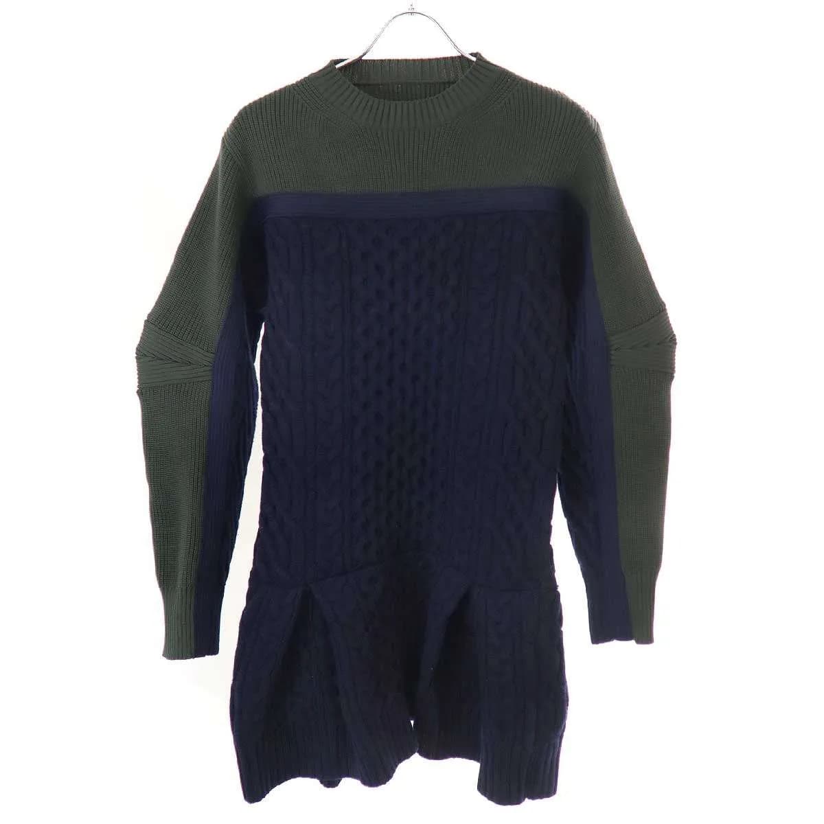 sacai サカイ 24AW Knit Dress ニットドレス ワンピース