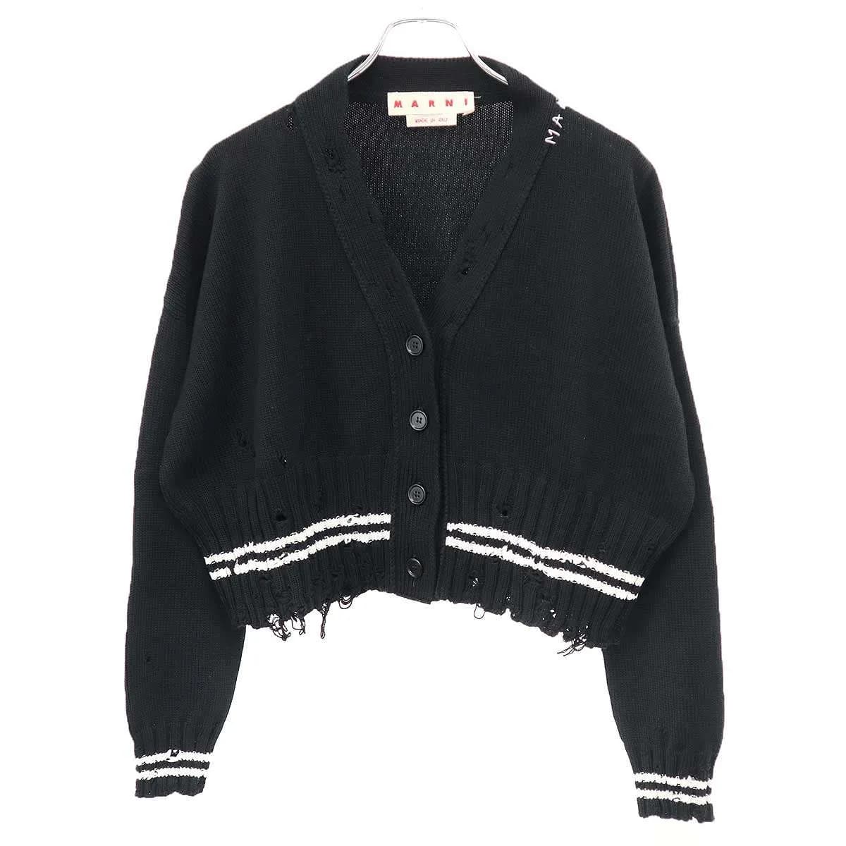 MARNI マルニ 25AW ダメージデザインクロップドカーディガン