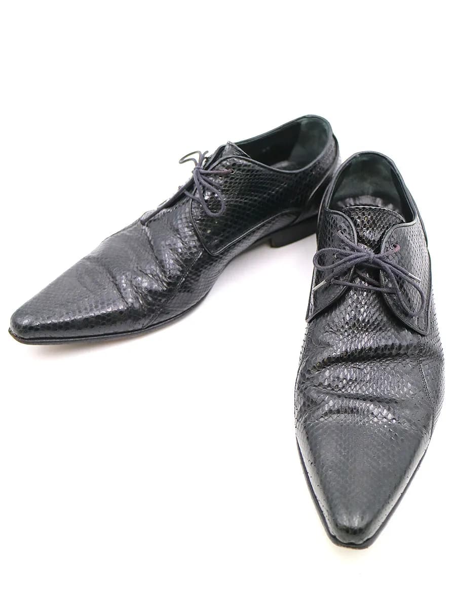 DOLCE&GABBANA ドルチェ&ガッバーナ パイソンレザーシューズ