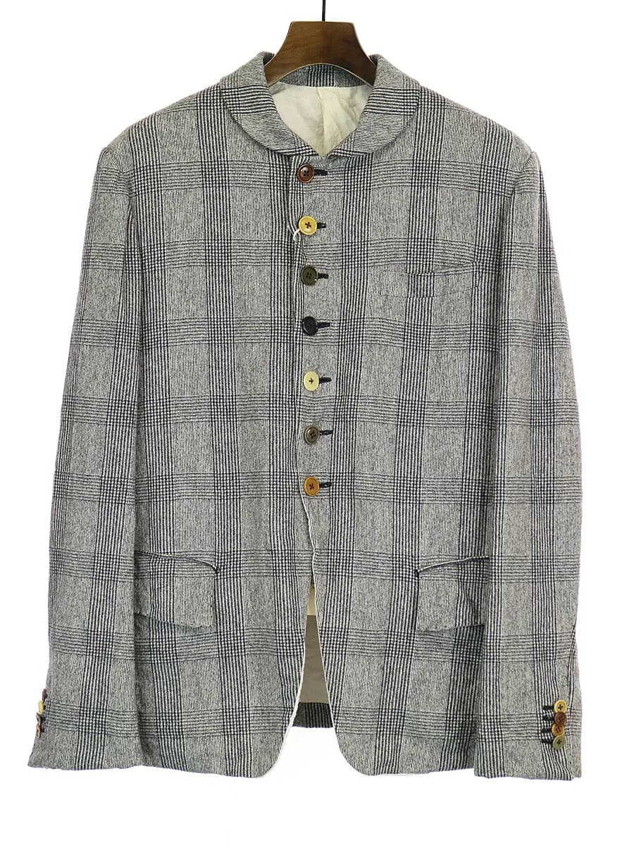 The crooked Tailor ザクルーキッドテーラー VITALE BARBERIS CANONICO社 グレンチェックウールジャケット