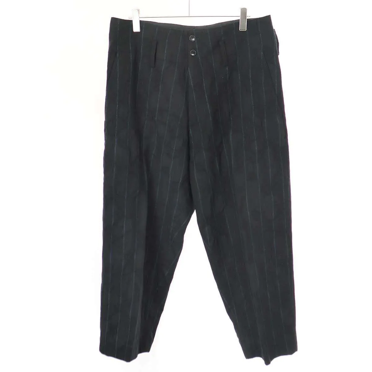 Yohji Yamamoto ヨウジヤマモト プールオム 11AW クレーターシャギーストライプパンツ HP-P10-120