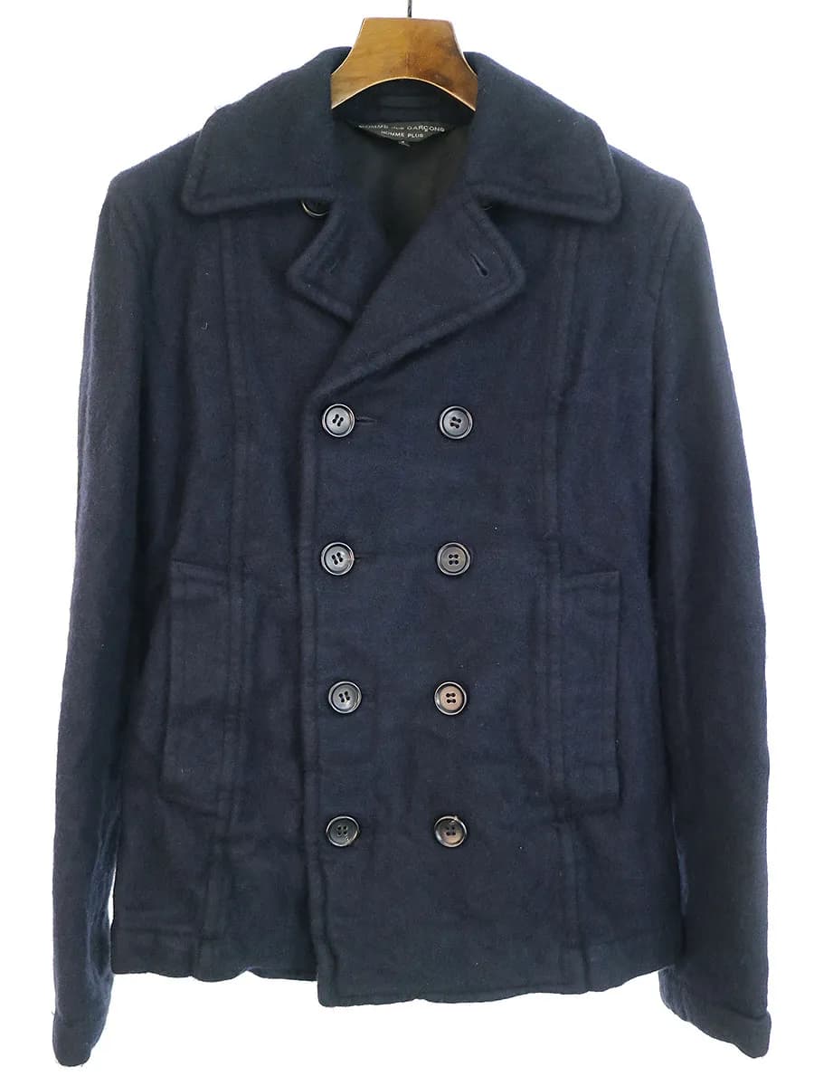 COMME des GARCONS コムデギャルソンオムプリュス 08AW 縮絨加工ウールナイロンPコート