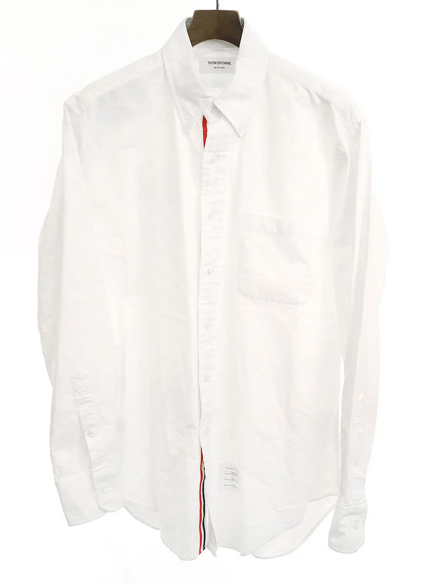 THOM BROWNE トムブラウン トリコロールテープオックスフォードシャツ