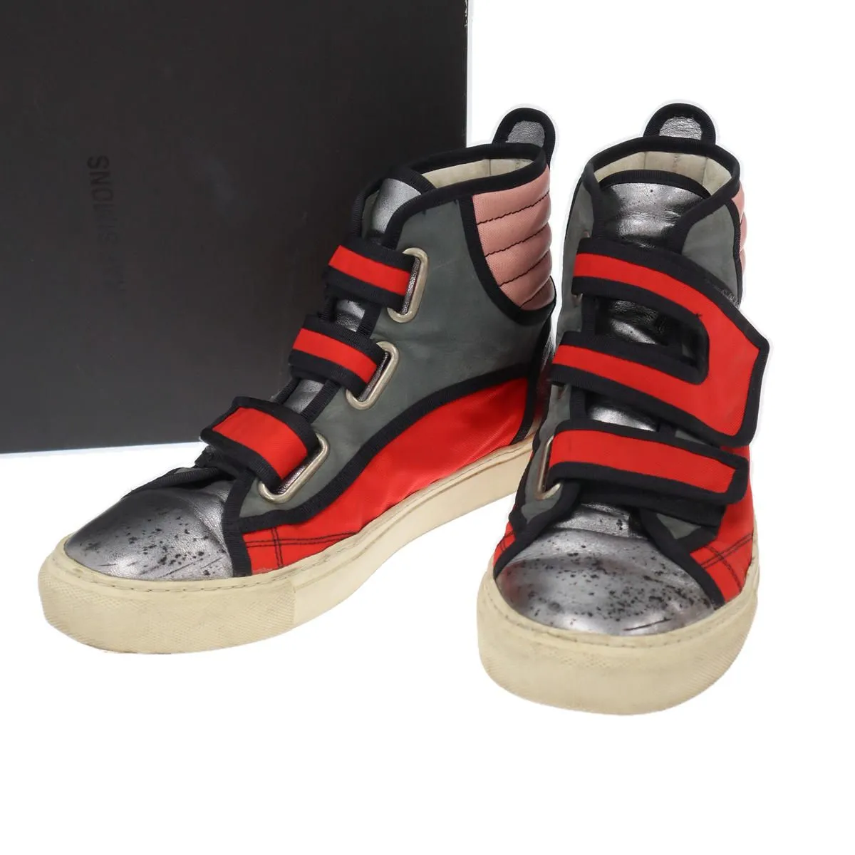 RAF SIMONS ラフシモンズ ベルクロハイカットスニーカー