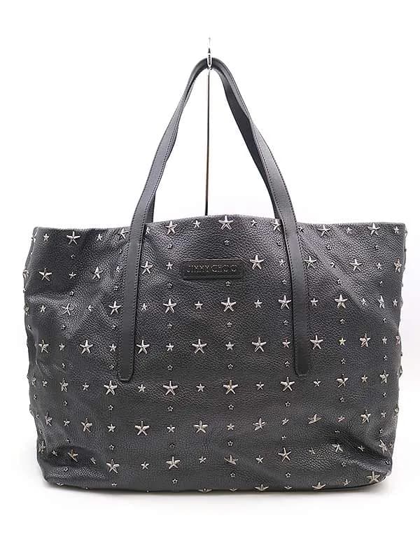 JIMMY CHOO ジミー チュウ PIMLICO スタースタッズレザートートバッグ
