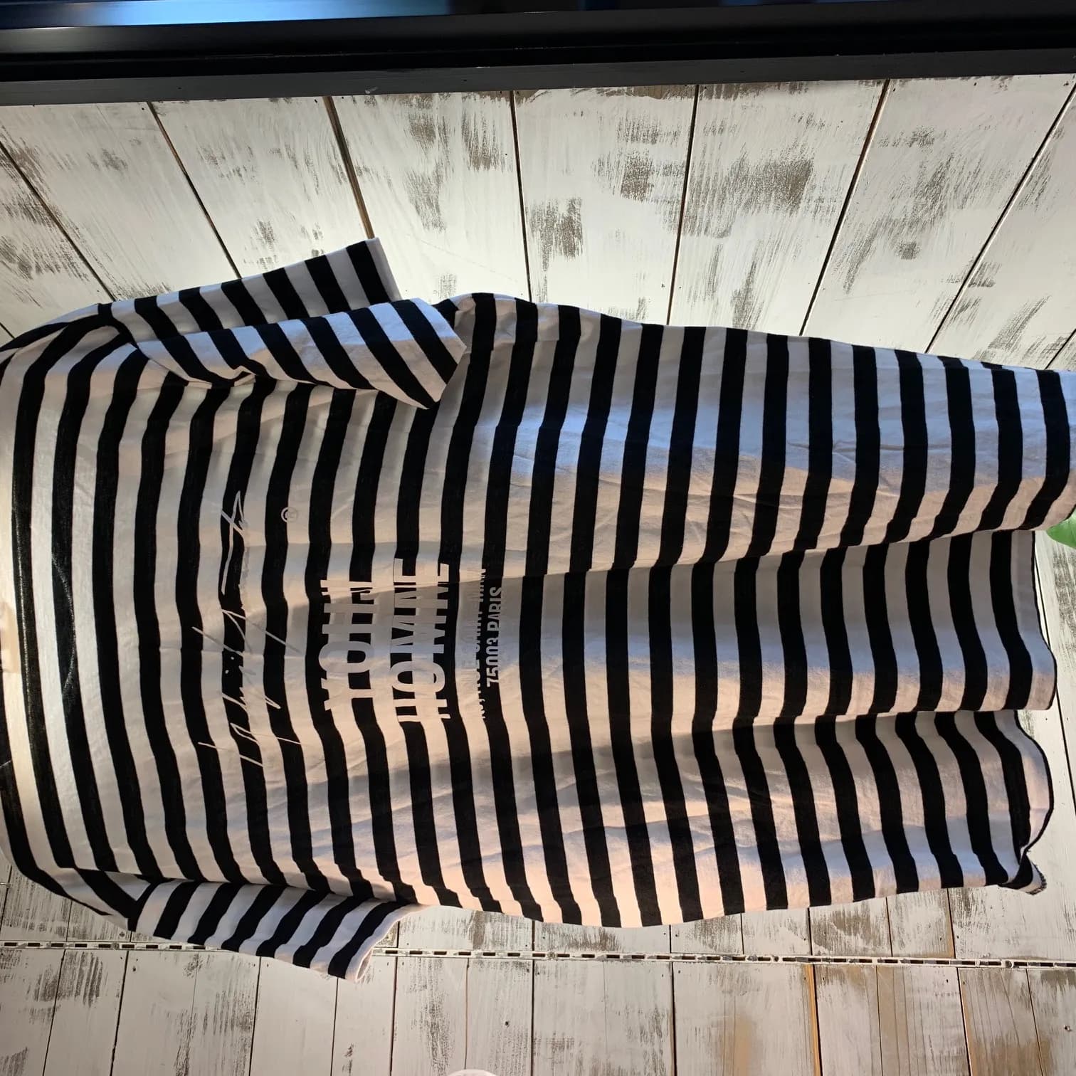 Yohji Yamamoto Yohji Yamamoto POUR HOMME 18SS Border Staff Tee