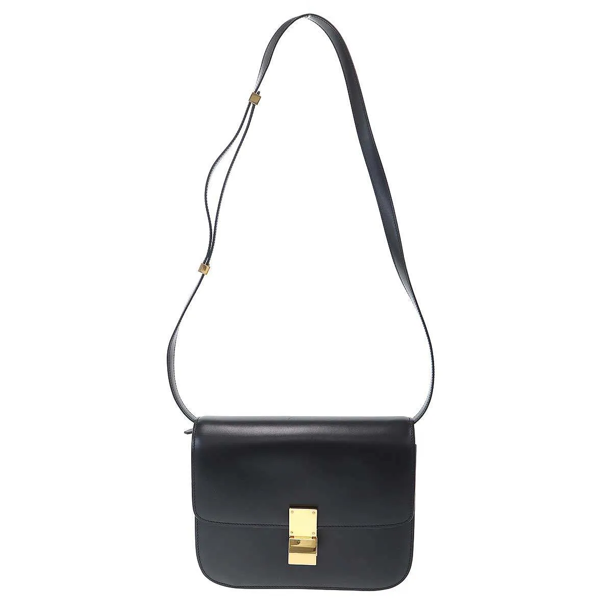 CELINE セリーヌ Classic Box Medium クラシックボックスミディアム レザーショルダーバッグ