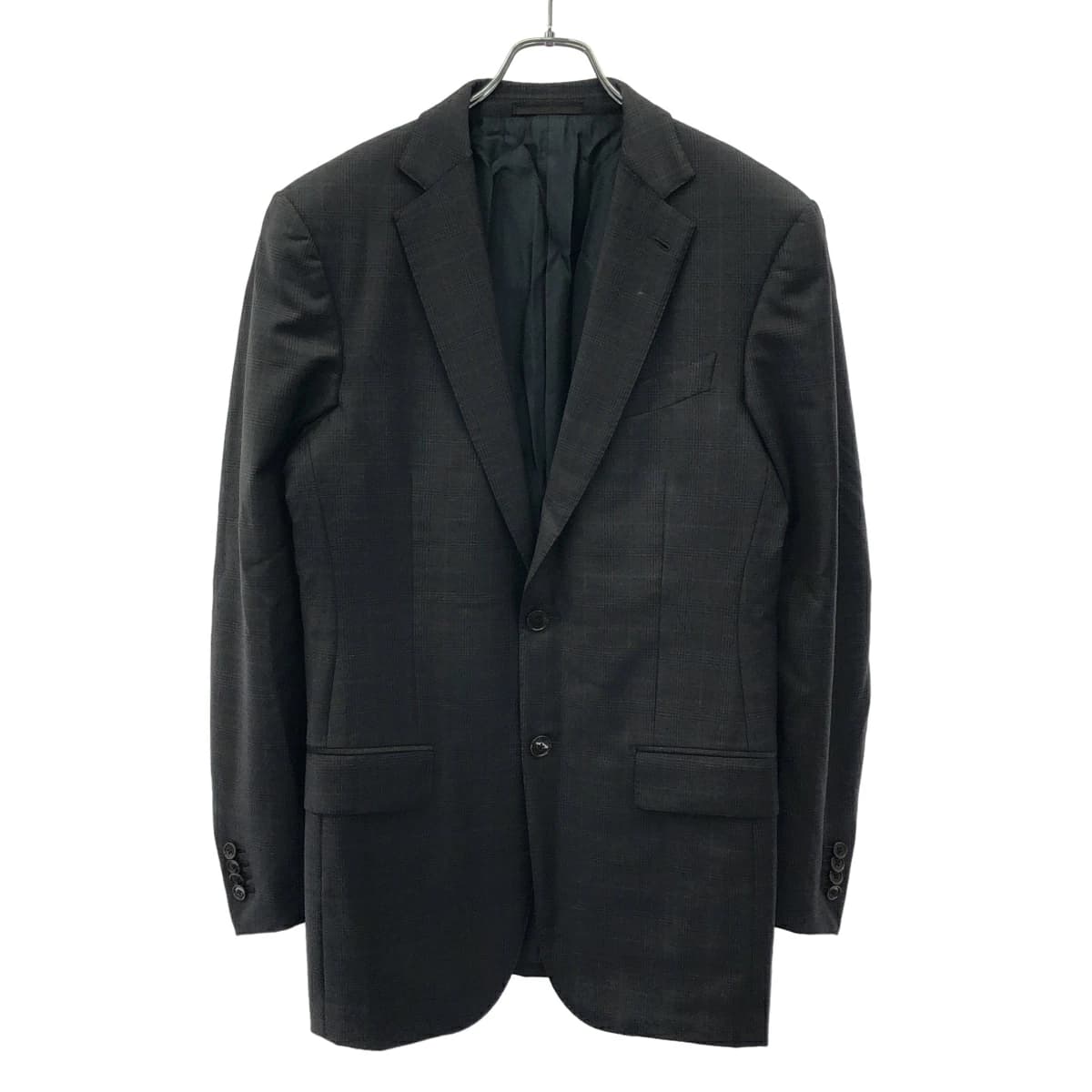 Ermenegildo Zegna エルメネジルド ゼニア TROFEO ウールチェック2Bジャケット&スラックスパンツ セットアップスーツ 22122B