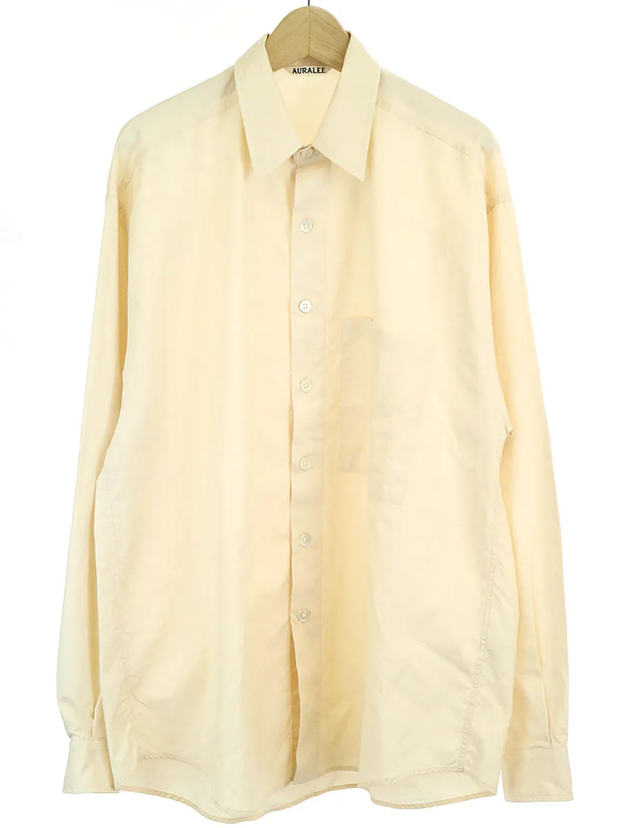 AURALEE オーラリー 20SS WASHED FINX TWILL BIG SHIRTS 長袖シャツ