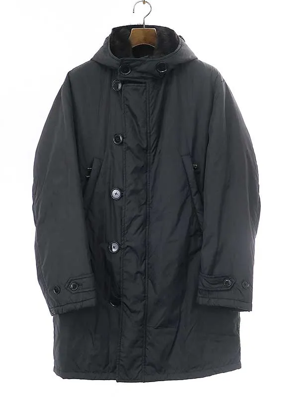 DOLCE&GABBANA ドルチェ&ガッバーナ 2003AW 初期 ファーライナー付き ナイロンフーデットコート