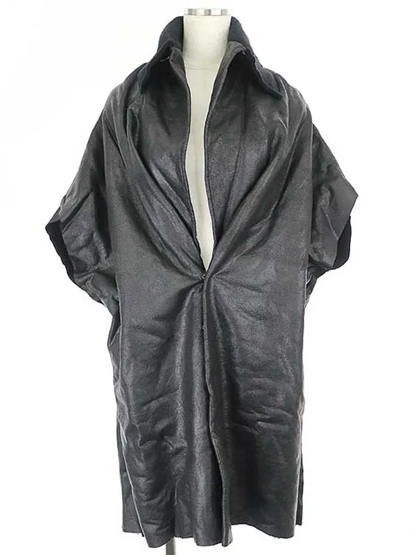 Yohji Yamamoto ヨウジヤマモト ファム 16AW クラックコーティングノースリーブコート