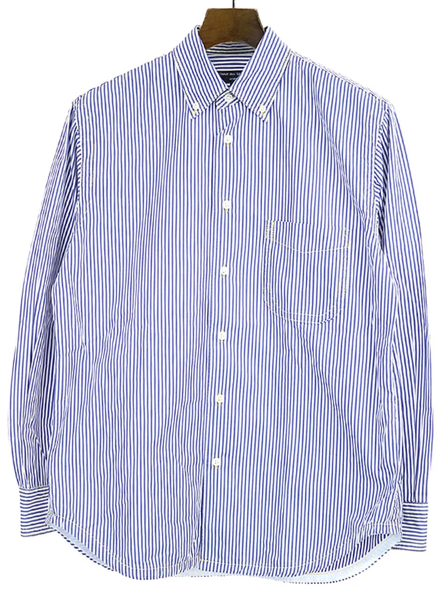 COMME des GARCONS コムデギャルソン オム ストライプ柄長袖シャツ