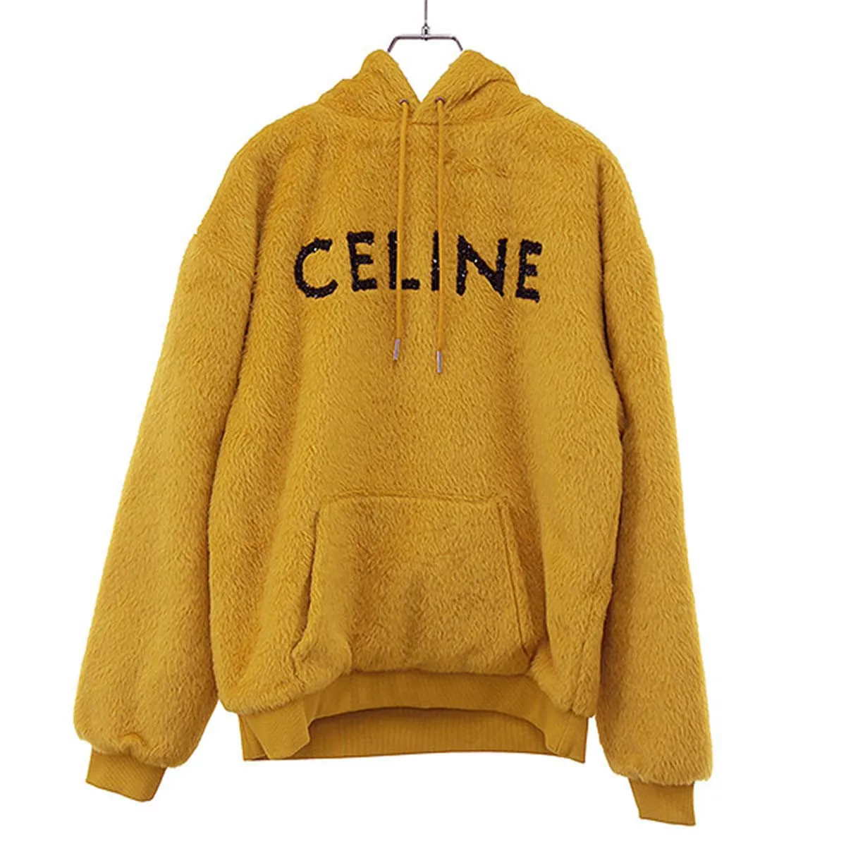 CELINE セリーヌ 22AW ファジーウール ルーズフィット フーディーパーカー