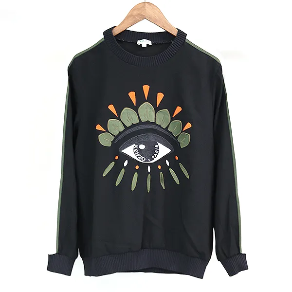KENZO ケンゾー 17AW EYE刺繍プルオーバーラインスウェット